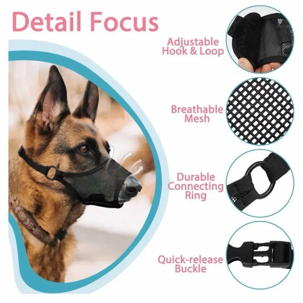 LUCKYPAW Dog Mesh Muzzle Medium